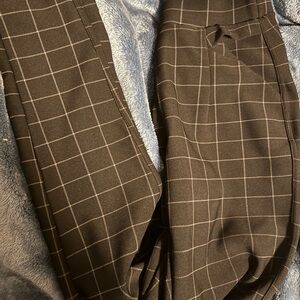 Black Checkered Pants